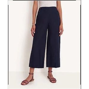 NWT Ann Taylor The Easy Crop Sailor Pant 0